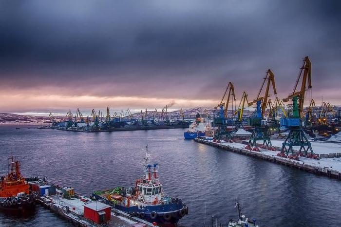 Murmansk Commercial Sea Port: historie, beskrivelse, foto