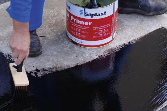 end fortynd bitumen mastic for fundamentet 