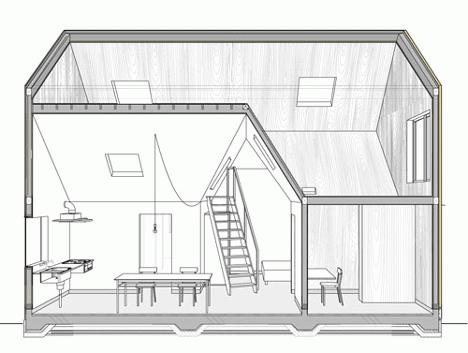 Projektet af huset er 6x9 med en mansard af træ. Projekter af huse lavet af træ med en 6x9 mansard og veranda, terrasse