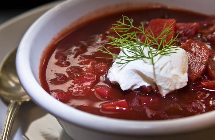 madlavning suppe borsch