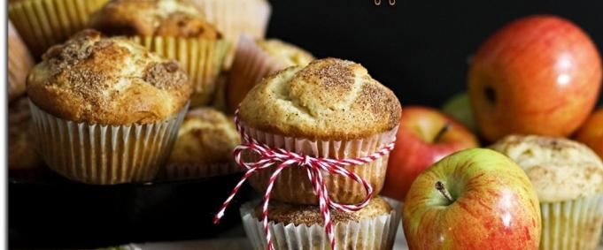 muffins med æbler