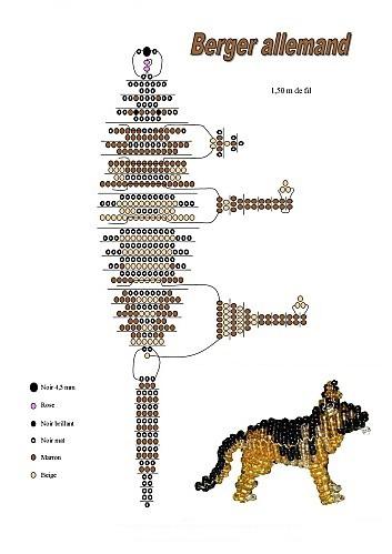 Enkle ordninger for vævning af dyr fra perler