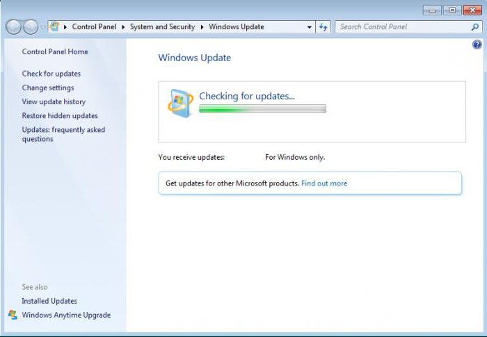 Update Center for Windows 7 virker ikke: hvad skal man gøre?