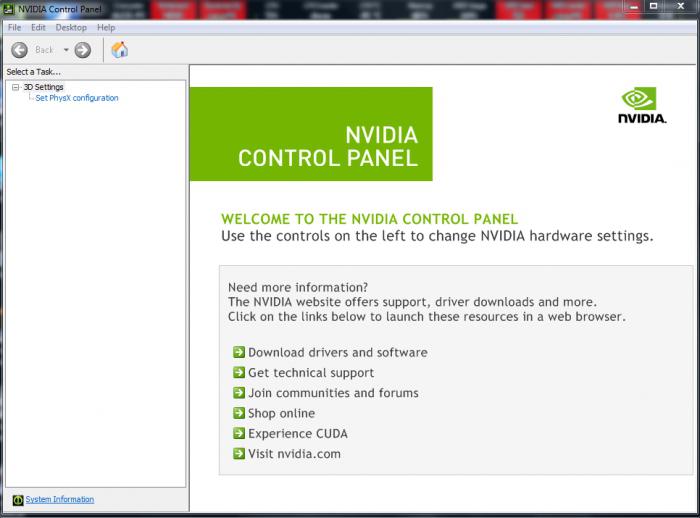 NVidia Panel