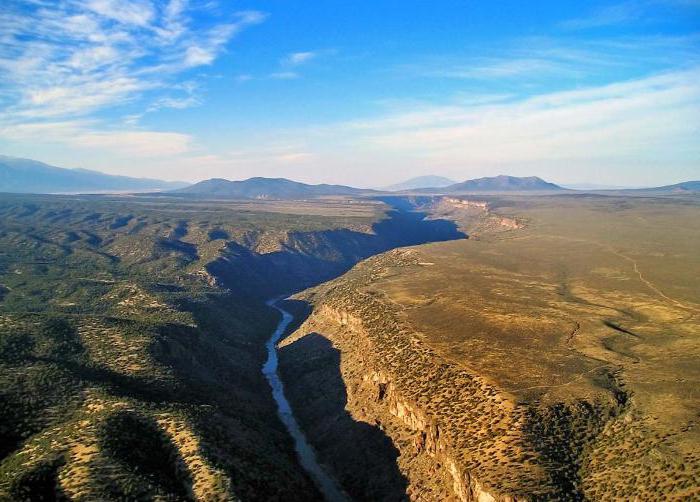 Rio Grande River i Nordamerika