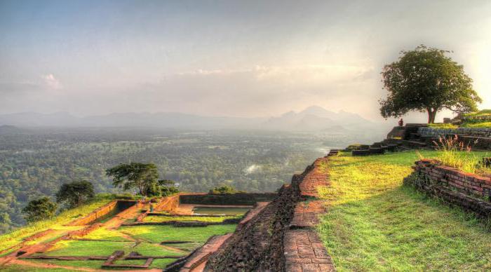 Rocky plateau af Sigiriya (Sri Lanka)