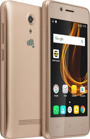 smartphone mikromax bolt tempo q402 champagne specifikationer