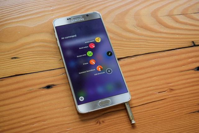 Smartphone Samsung Galaxy Note 5: anmeldelse, specifikationer, anmeldelser