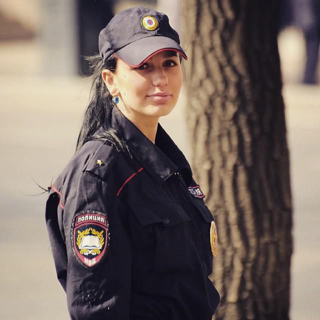Kvinder politimænd i Rusland